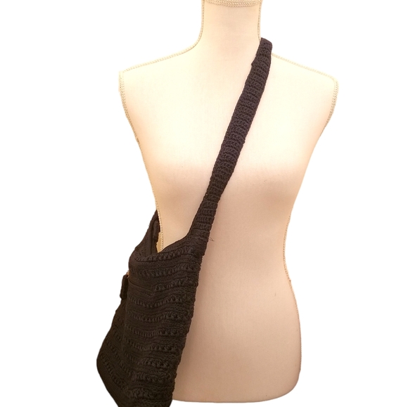 The Sak navy blue crochet shoulder/crossbody bag, in EUC - Picture 9 of 9